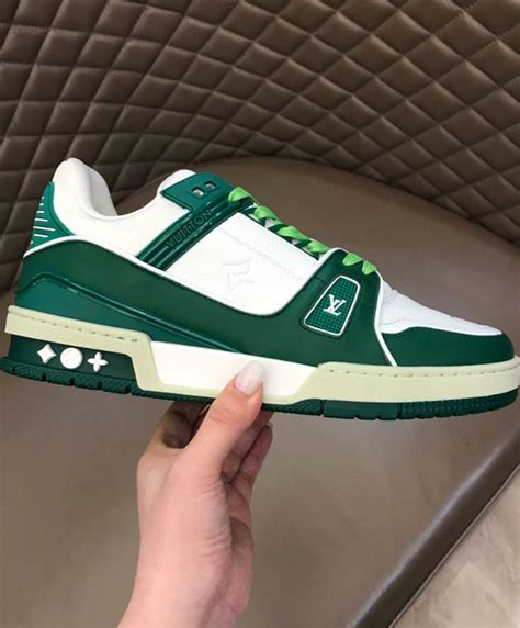 louis vuitton trainers green